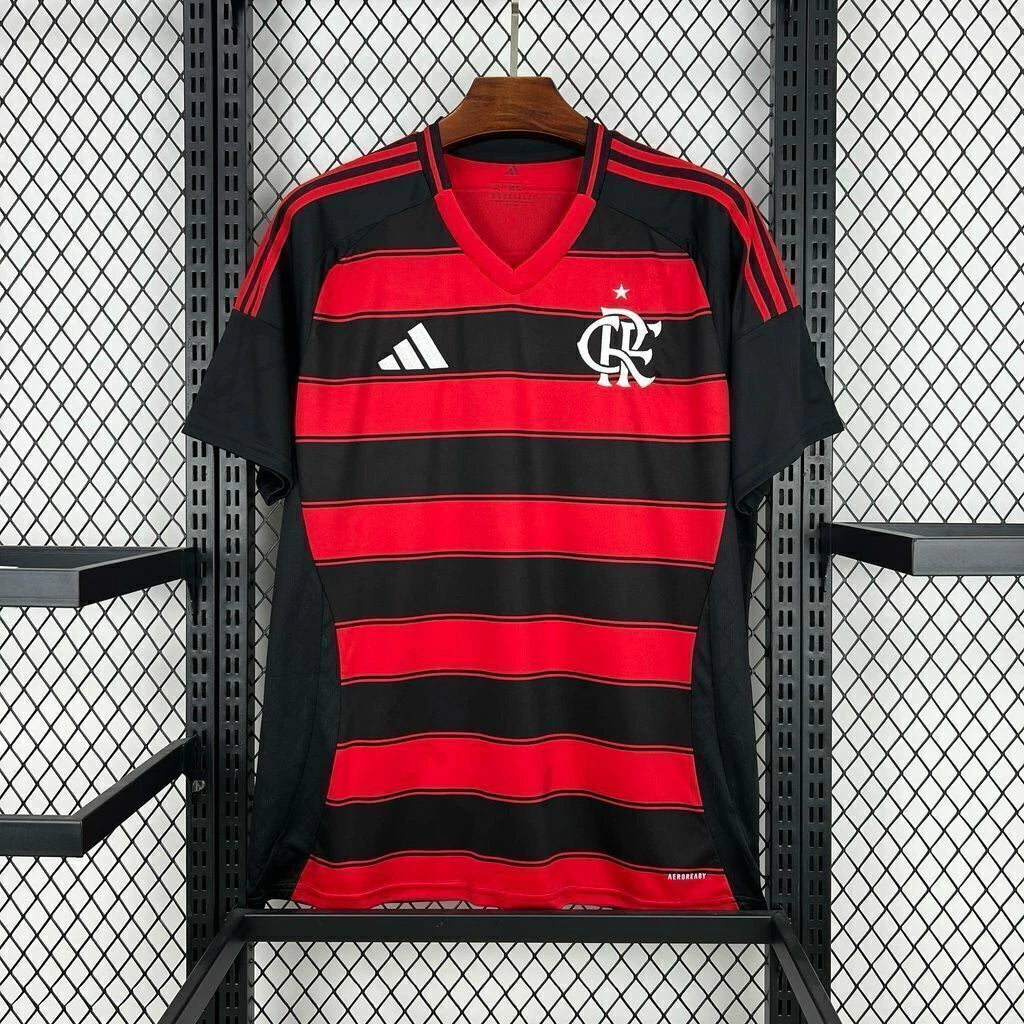 Camisa Flamengo Home 25/26 Torcedor Adidas - Vermelho e Preta