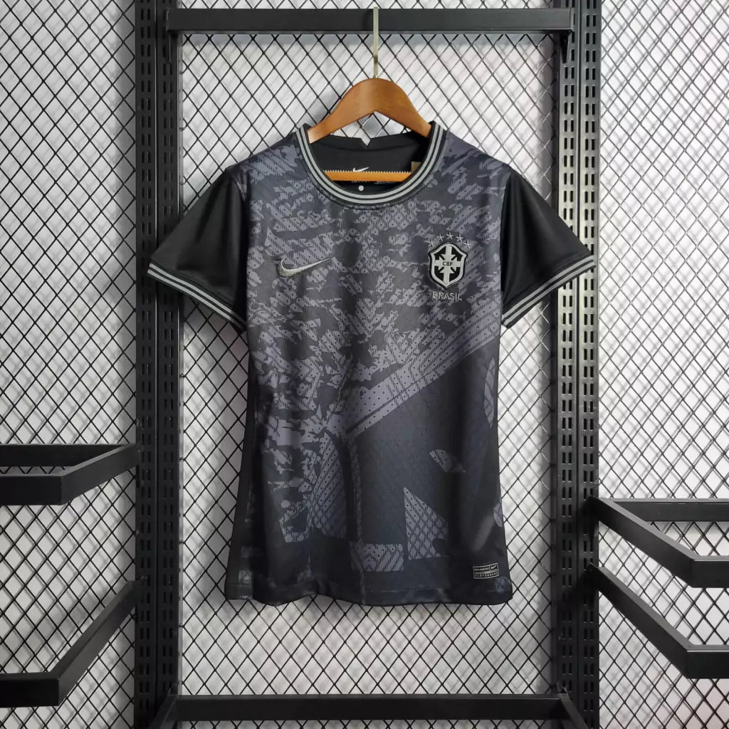 Camisa Brasil All Black Concept - Nike - 21/22 Torcedor Feminina- Preto Camisa Brasil All Black Concept - Nike - 21/22 Torcedor Feminina- Preto Verificado