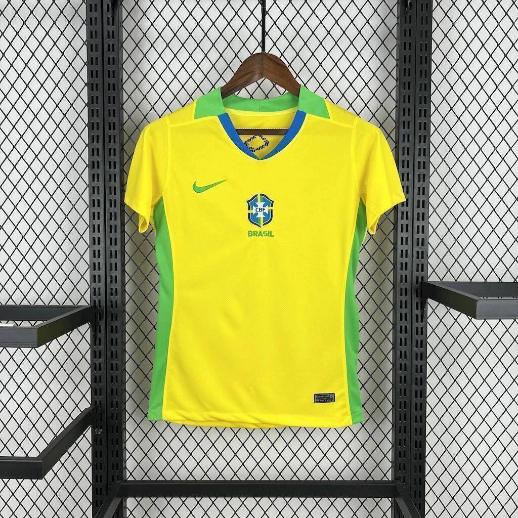 Camisa Brasil Home Feminina Amarela - NIke