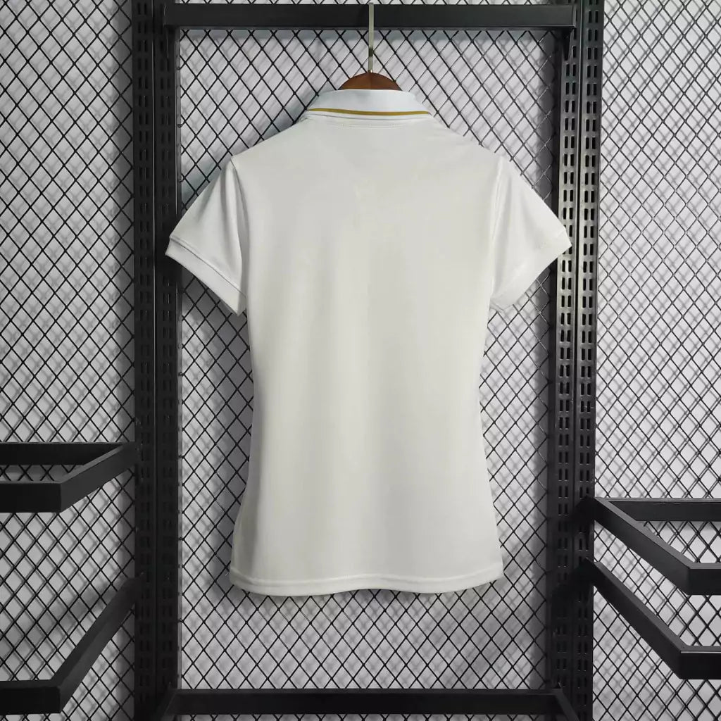 Camisa Polo Brasil Gold Feminina Nike - Branca