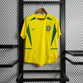 Camisa Retrô Brasil 2002 Home Nike - Amarelo