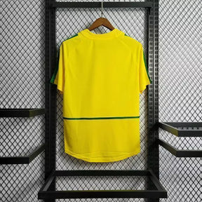 Camisa Retrô Brasil 2002 Home Nike - Amarelo