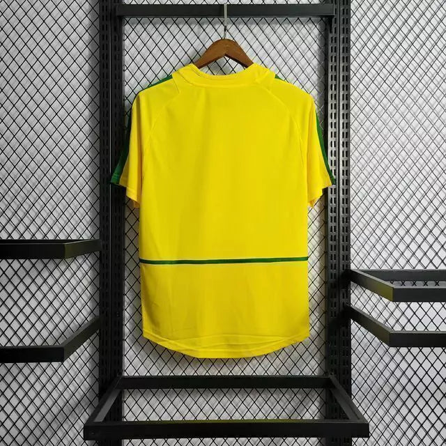 Camisa Retrô Brasil 2002 Home Nike - Amarelo