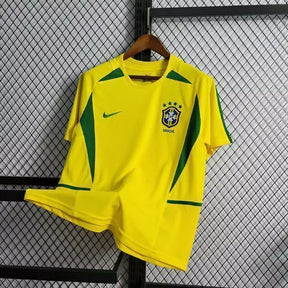Camisa Retrô Brasil 2002 Home Nike - Amarelo