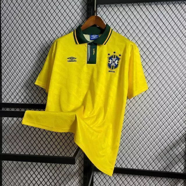 Camisa Retrô Brasil Home 1991/1993 Umbro - Amarela
