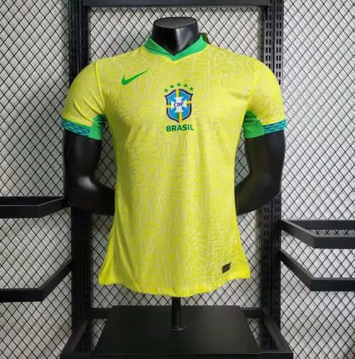 Camisa Seleção Brasileira Home 24/25 Versão Jogador Masculina - Amarela